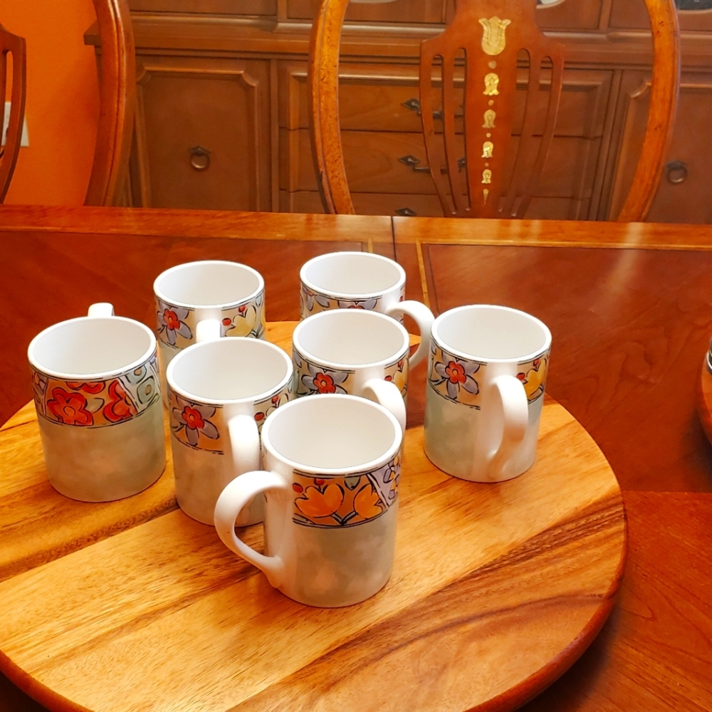 Corelle Cordinates Set of 7 Mugs